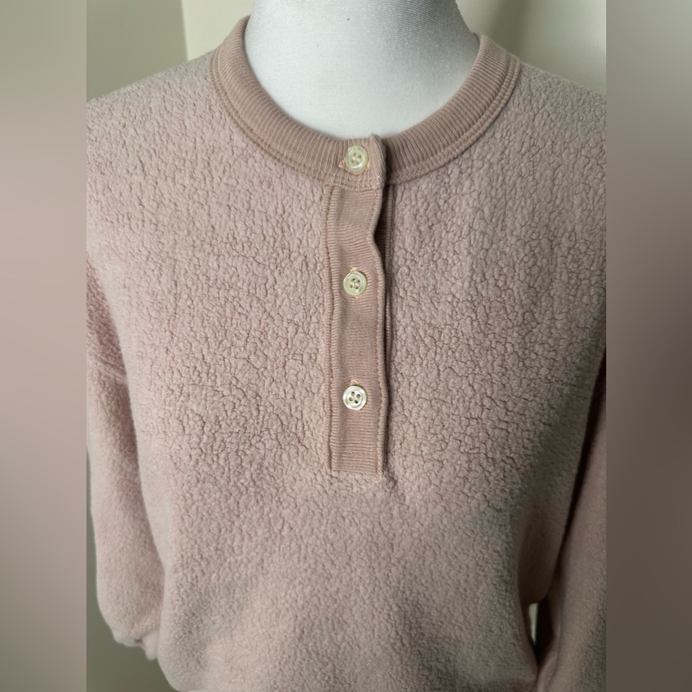 The GREAT Teddy Henley Top Pullover Crew 0 XS - Picture 2 of 5